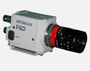A close up of the side of an attached camera