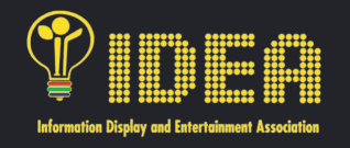 IDEA logo with dotted letters and lightbulb